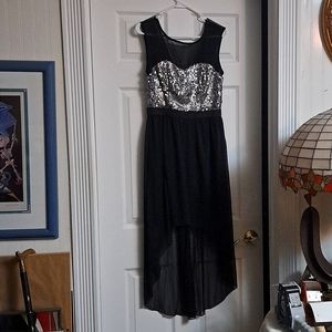 Speechless black sheer sequin dress size 11